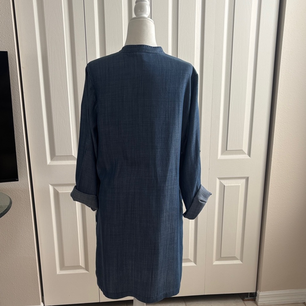 Tommy Bahama Blue Long Sleeve Dress - Picture 3 of 7